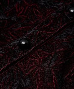 New In Punk Rave Luxuria Velvet Blouse Red