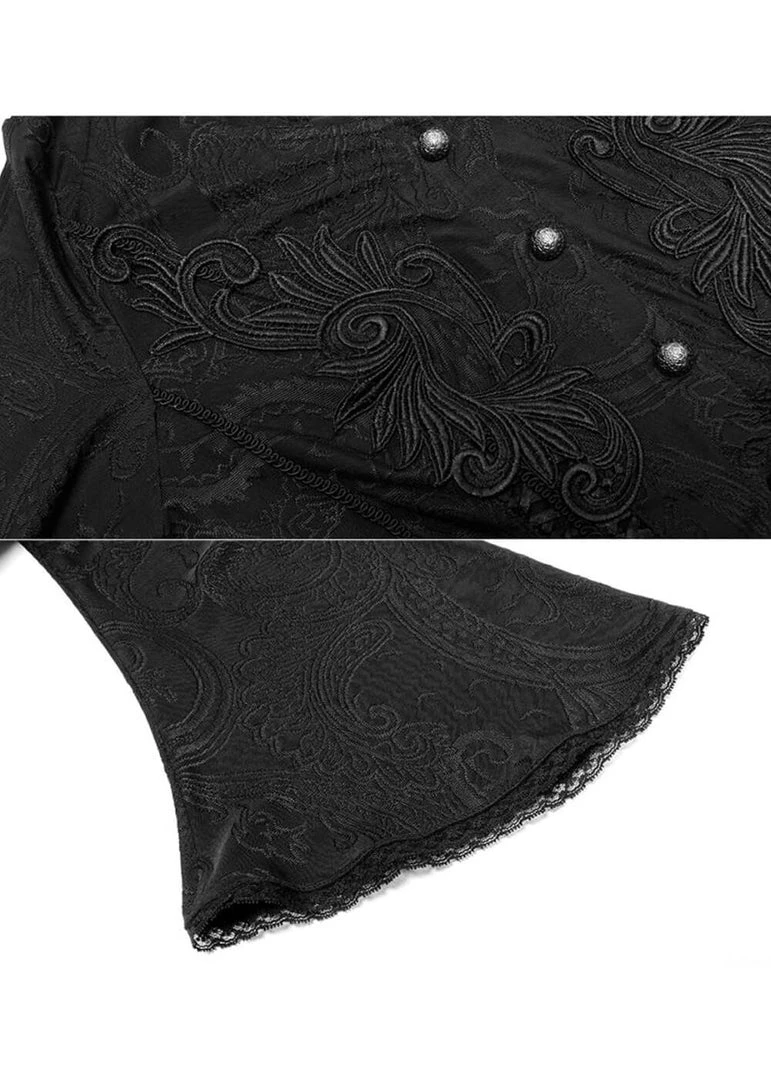 New In Punk Rave Sense Of Mystery Dress Coat Black