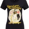 New In Queen Kerosin Girl Gang 50's Girlie T-Shirt Black