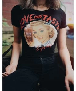 New In Queen Kerosin Blood Girly T-Shirt Black