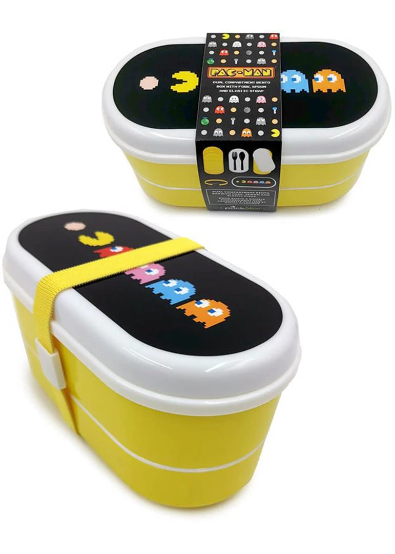 Retro Games Pac-Man Bento Lunchbox Yellow New In