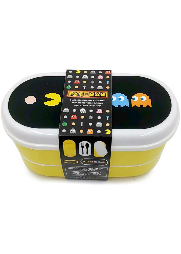 Retro Games Pac-Man Bento Lunchbox Yellow New In