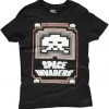 Retro Games Mens Space Invaders Glowing T-Shirt Black New In