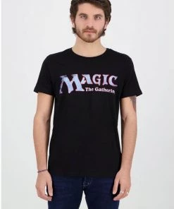 New In Retro Games Magic: The Gathering Logo T-Shirt Black