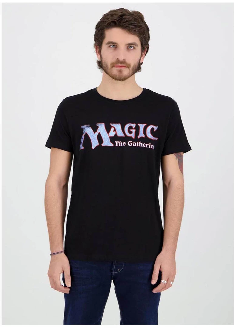 New In Retro Games Magic: The Gathering Logo T-Shirt Black