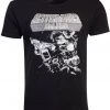 Retro Games Mens Asteroids Tonal Graphic T-Shirt Black New In
