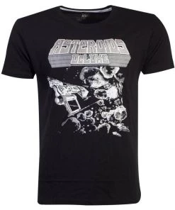 Retro Games Mens Asteroids Tonal Graphic T-Shirt Black New In
