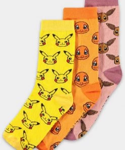 Retro Movies Pokémon 3-Pack Socks Multi New In