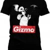 New In Retro Movies Gremlins Gizmo Girly T-Shirt Black