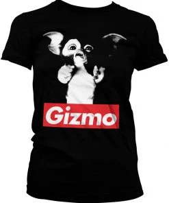 New In Retro Movies Gremlins Gizmo Girly T-Shirt Black