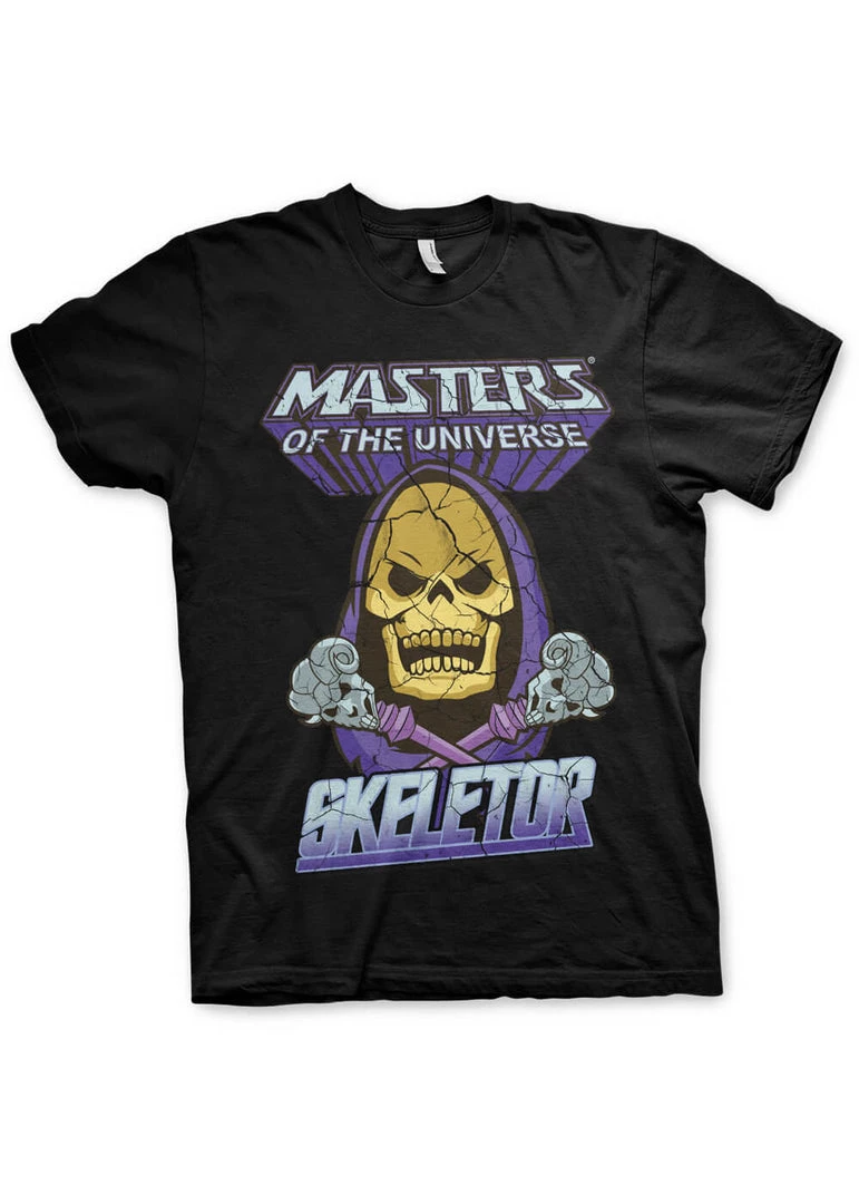 New In Retro Movies Masters Of The Universe Skeletor T-Shirt Black