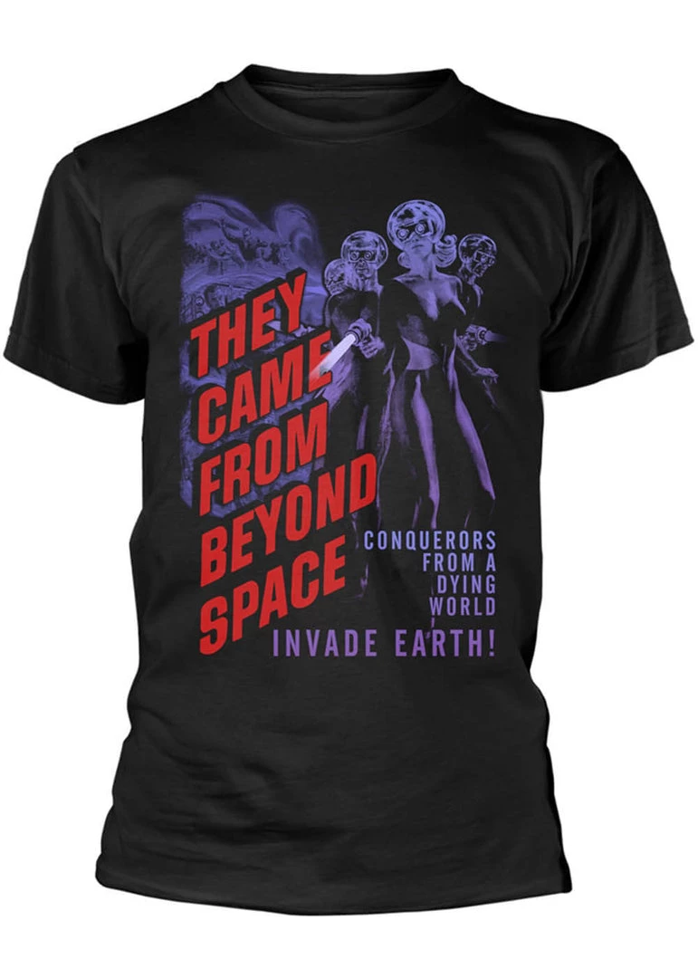 New In Retro Movies They Came From Beyond Space T-Shirt Black