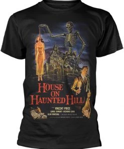New In Retro Movies House On Haunted Hill T-Shirt Black