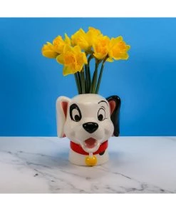 Retro Movies Disney 101 Dalmatians Patch Vase White