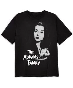 Retro Movies The Addams Family Morticia T-Shirt Black
