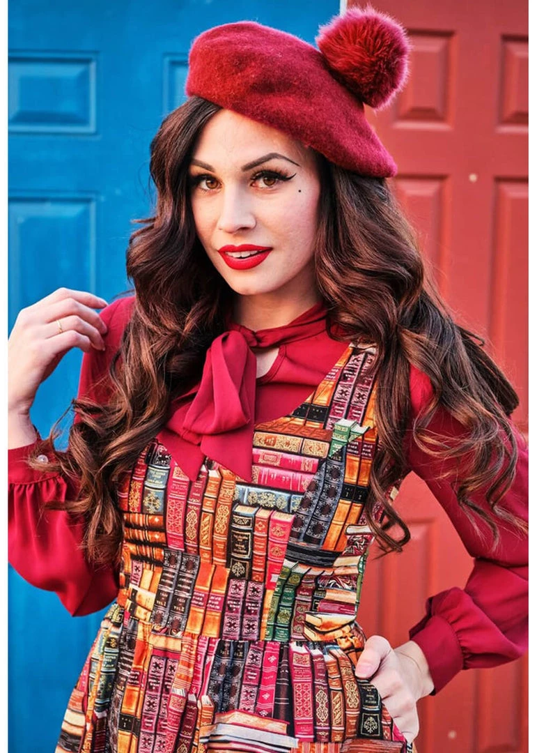 Retrolicious Don't Judge A Book 40's Dress Multi New In