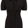 New In Rock N Romance Betsy 40's Blouse Black