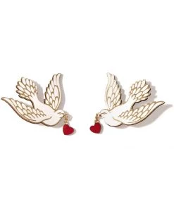 New In Rosita Bonita Doves Of Love Double Brooch