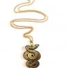 Rosita Bonita Serpent Snake Necklace Gold Black New In