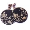 New In Rosita Bonita Toledo Coin Earrings Black