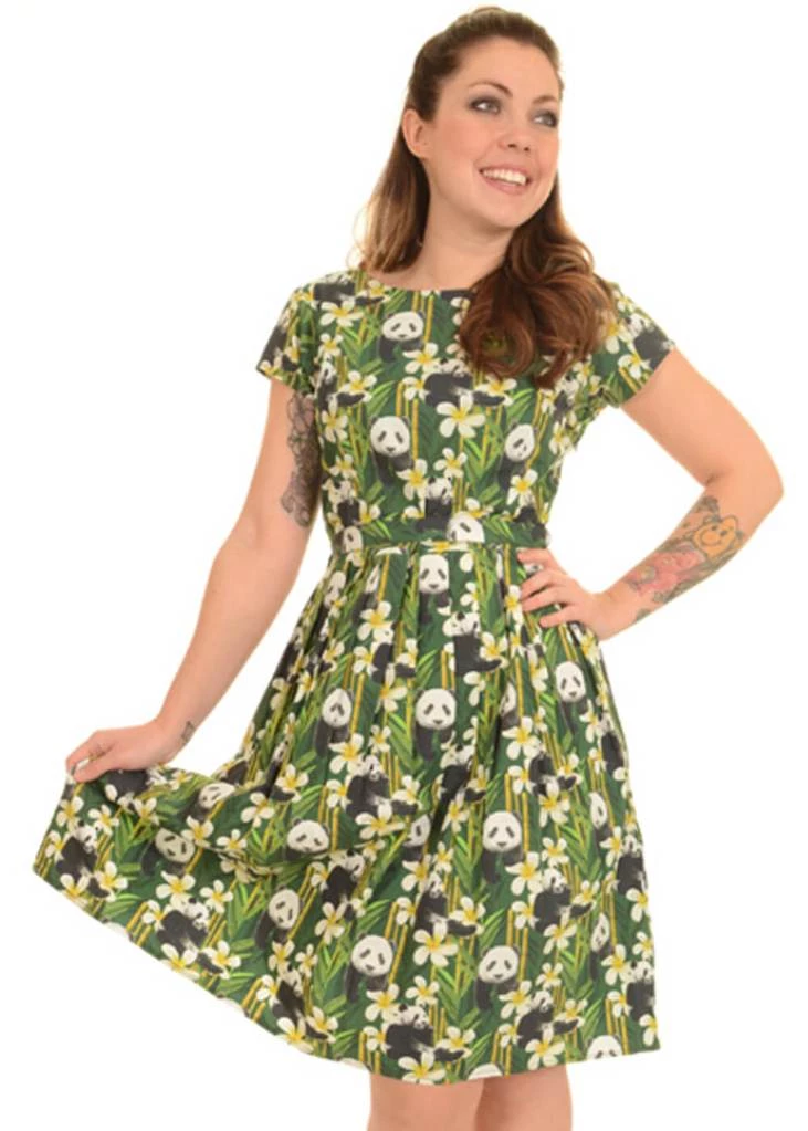 New In Run And Fly Panda 50's Dress