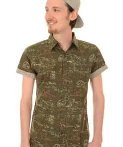 New In Run And Fly Mens Chalkboard 70's Shirt Grey