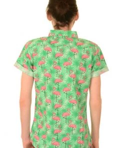 Run And Fly Mens Flamingo Burst Shirt Mint