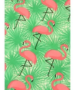 Run And Fly Mens Flamingo Burst Shirt Mint