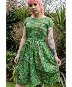 Run And Fly Run & Fly Camo Dino 50's Dress Green