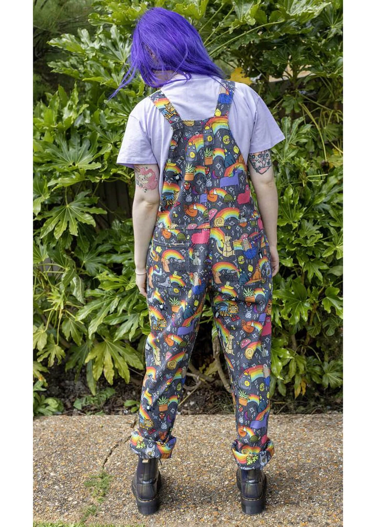 Run And Fly Run & Fly Katie Abey Positivity Dungarees Multi