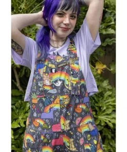 Run And Fly Run & Fly Katie Abey Positivity Dungarees Multi