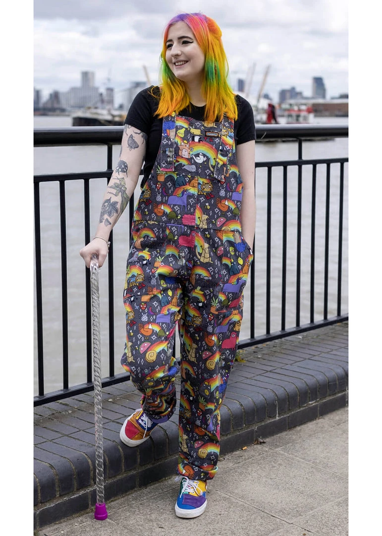 Run And Fly Run & Fly Katie Abey Positivity Dungarees Multi