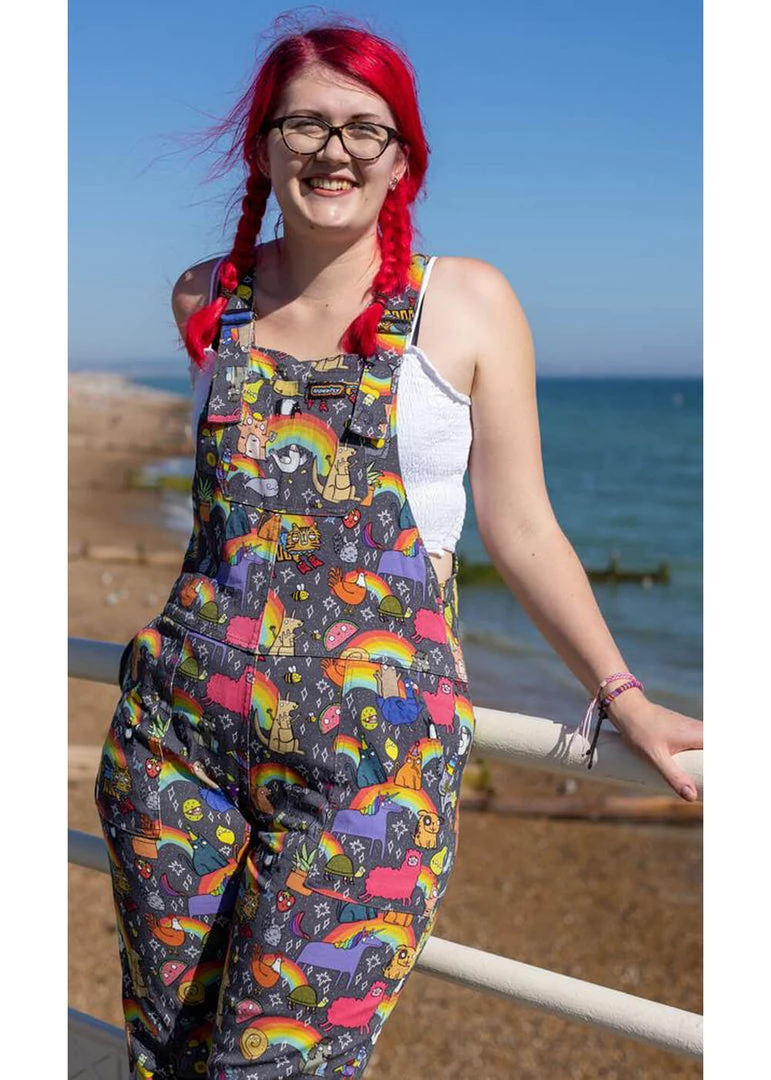 Run And Fly Run & Fly Katie Abey Positivity Dungarees Multi