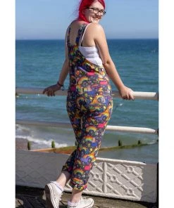 Run And Fly Run & Fly Katie Abey Positivity Dungarees Multi