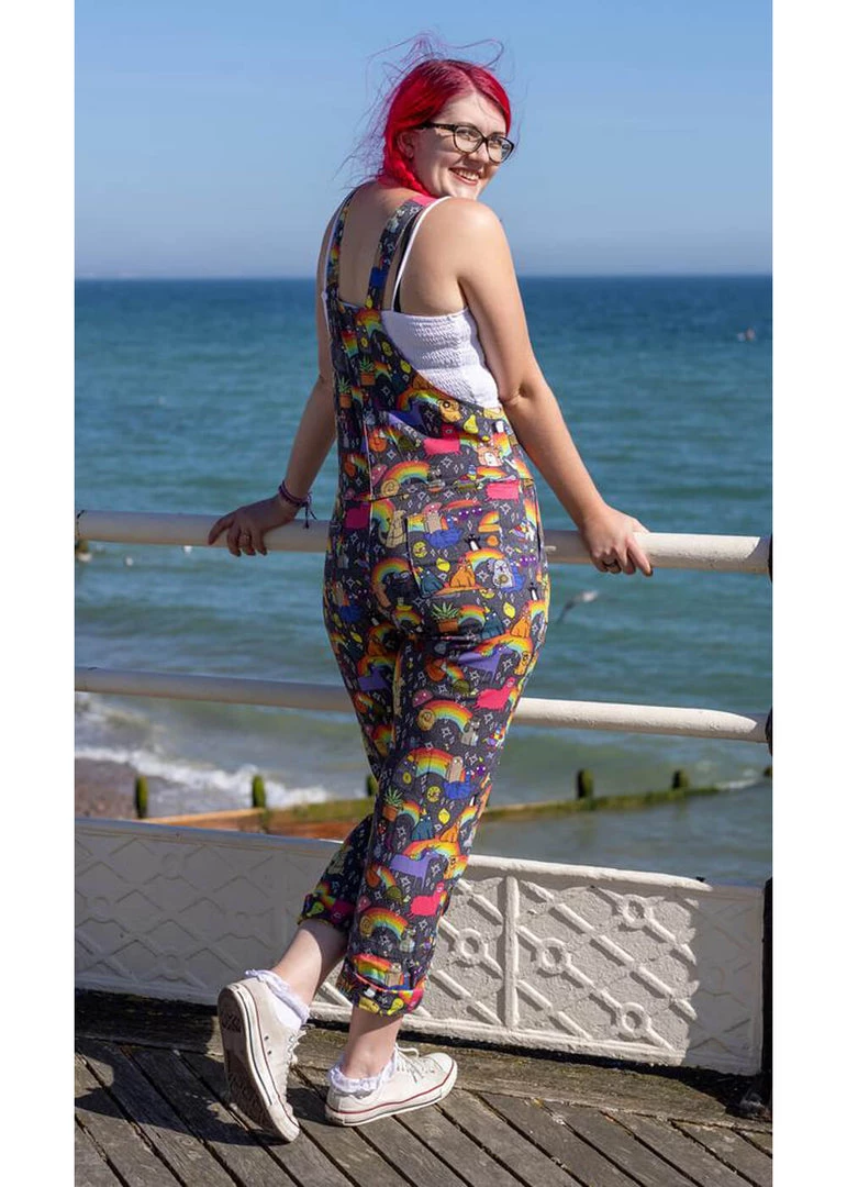 Run And Fly Run & Fly Katie Abey Positivity Dungarees Multi