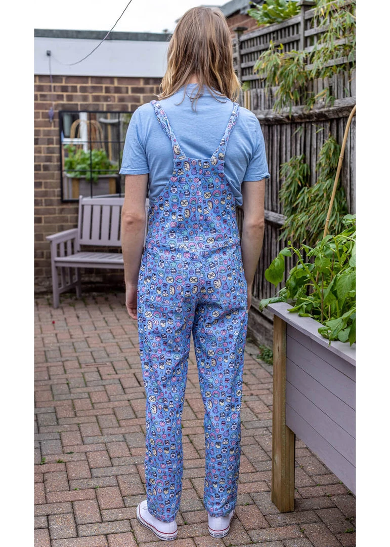 Run And Fly Run & Fly Sugar And Sloth 80's Dungarees Blue New In