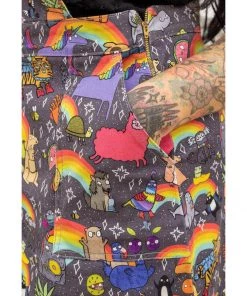 Run And Fly New In Run & Fly Katie Abey Positivity 60's Pinafore Dress Multi