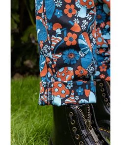 Run And Fly Run & Fly Magic Mushroom Dungarees Black New In