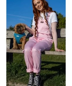 Run And Fly New In Run & Fly Lightweight Twill 70's Dungarees Cherryblossom