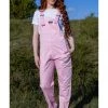 Run And Fly New In Run & Fly Lightweight Twill 70's Dungarees Cherryblossom