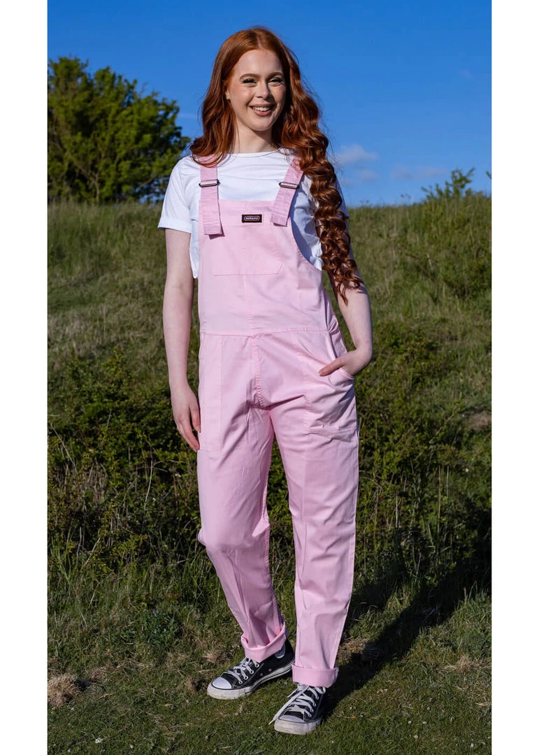 Run And Fly New In Run & Fly Lightweight Twill 70's Dungarees Cherryblossom