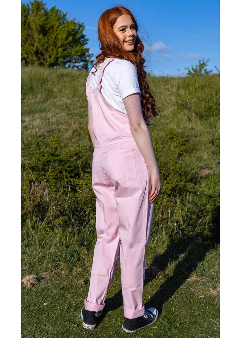 Run And Fly New In Run & Fly Lightweight Twill 70's Dungarees Cherryblossom