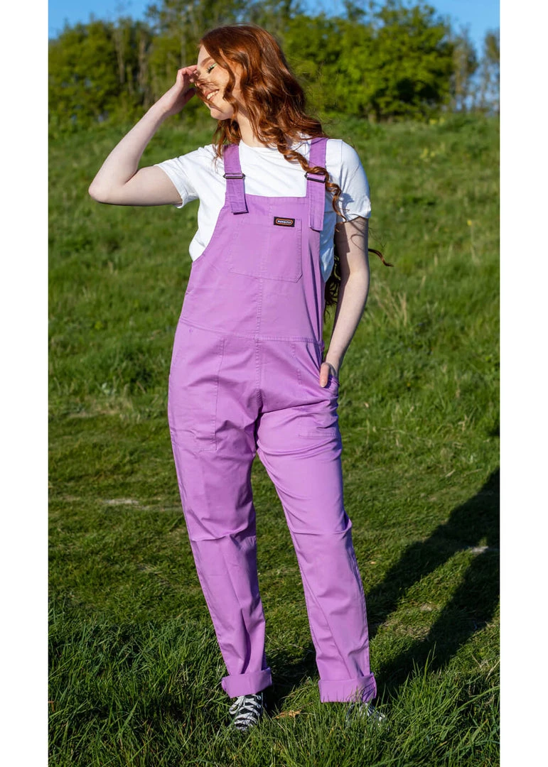 Run And Fly Run & Fly Lightweight Twill 70's Dungarees Violet New In