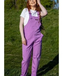 Run And Fly Run & Fly Lightweight Twill 70's Dungarees Violet New In