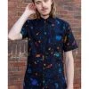 Run And Fly Run & Fly Mens Cosmic Space Shirt Black
