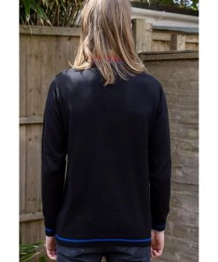 Run And Fly Run & Fly Retro Zip 70's Jumper Black New In