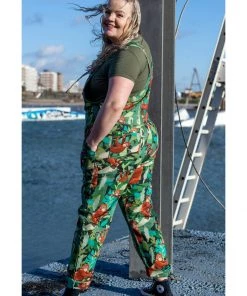 Run And Fly New In Run & Fly Orangutan Dungarees Green