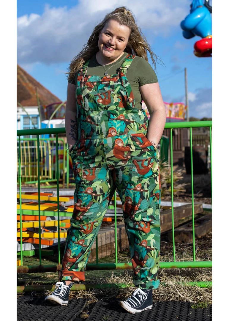 Run And Fly New In Run & Fly Orangutan Dungarees Green