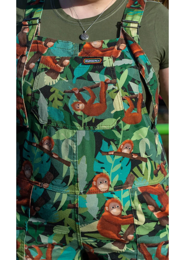 Run And Fly New In Run & Fly Orangutan Dungarees Green