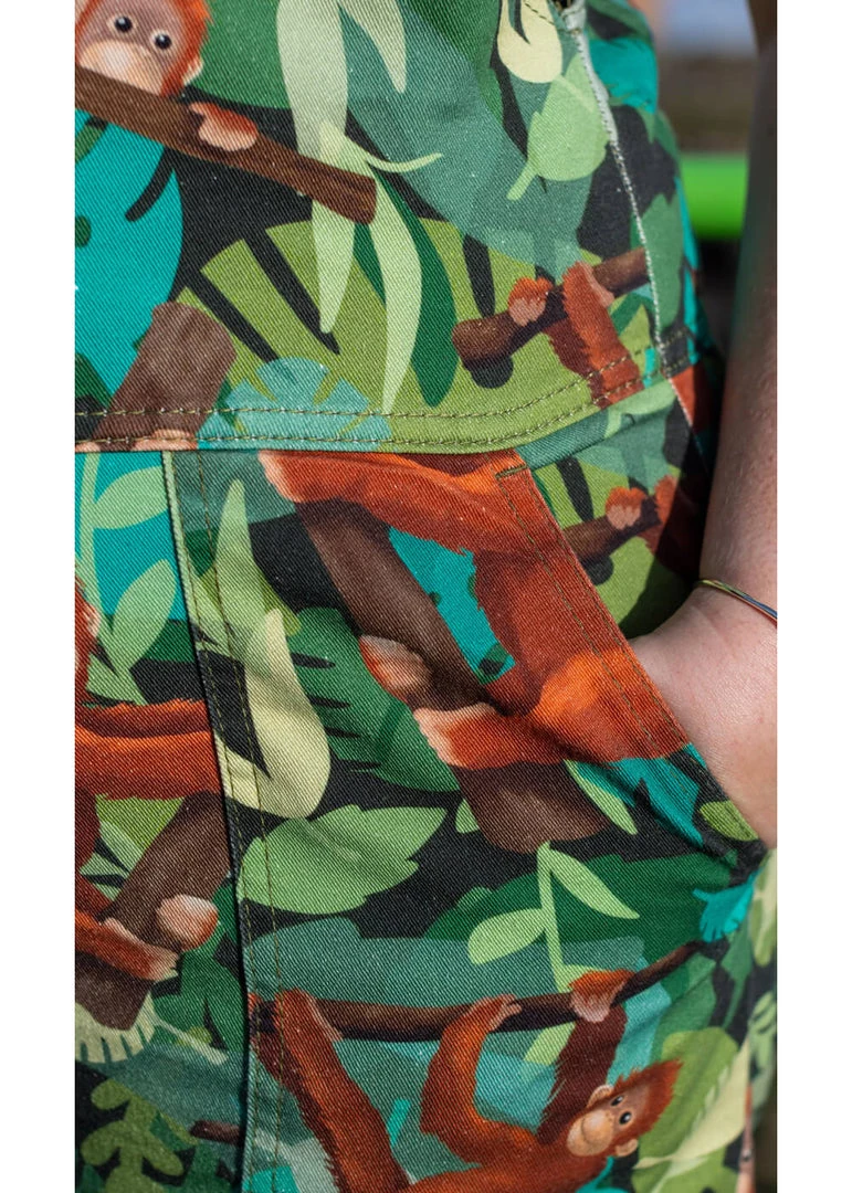 Run And Fly New In Run & Fly Orangutan Dungarees Green